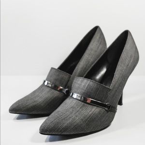 Nine West 4 inch Grey Heels